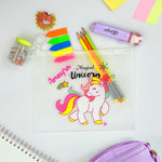 Personalized Transparent Kit Combo-10 Pencils(1 Box) , 1 Eraser, 1 Sharpener & Sticky Notes