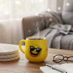 Personalized Yellow Emoji Mug with Name (250 ml) | Love Craft Gifts