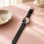 Personalized Photo & Name Watch with Black Strap | Unique Personalized Gift | Love Craft Gifts™