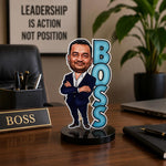 Personalized Boss Cartoon Photo Table Stand | Unique Gift for Boss, Manager & Team Leader | Love Craft Gifts™