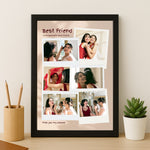 Best Friend Personalized Photo Collage Frame – Polaroid Style Memory Gift | Love Craft Gifts