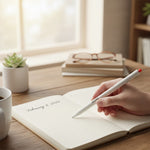 Kaco First Roller Heart Pen – Twist Reveal Black Ink Roller Pen with 2 Refills | Love Craft Gifts