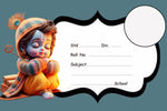 Lord Krishna  Personalised  Notebook Name Slips | Love Craft Gifts|