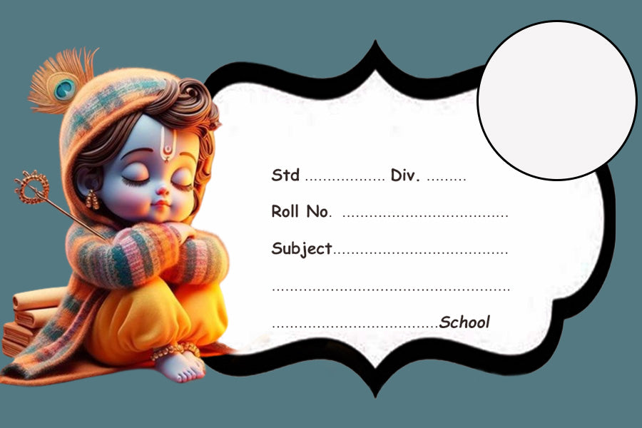 Lord Krishna Personalised Notebook Name Slips | Love Craft Gifts|