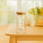 Glass Sipper Bottle with Straw