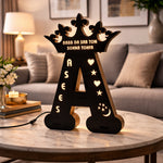 Personalized Alphabet A LED Name Lamp – Custom Initial A Night Light | Love Craft Gifts