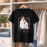 Personalized Couple Music Theme Graphic T-Shirt – Custom Photo Print | Love Craft Gifts