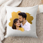 Personalized Couple Photo Cushion Pillow – Custom Romantic Soft Cushion Gift for Loved Ones (10x10 Inch) | Love Craft Gifts