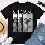 Personalized Name & Photo Collage Black T-Shirt – Custom Memory Print | Love Craft Gifts