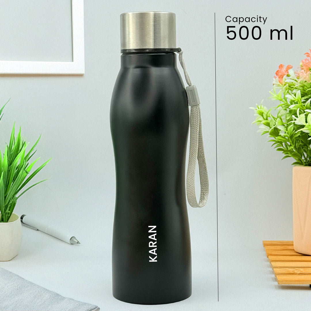 Custom 500ml Stainless Steel Name Bottle