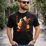 Warrior Fire Graphic Print Black T-Shirt – Unisex Casual Wear | Love Craft Gifts