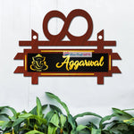 Unique Wooden Home Name Plates-12x15"