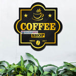 Coffee Shop Wooden Home Name Plates-12x15"