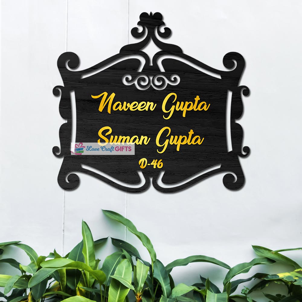 Personalized Wooden Home Name Plates-12x15"