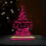 Personalized Christmas Keepsake LED Lamp | Custom Name Christmas Tree with Glowing Green Design | Love Craft Gifts™