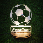 3d Acrylic Football Single LED Lamp