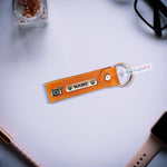 PERSONALIZED LEATHER NAME KEYCHAIN | love craft gift