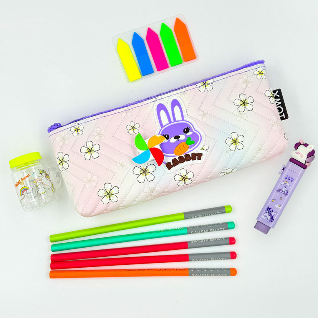 Kids Stationery Kit With Custom Pencil & Eraser