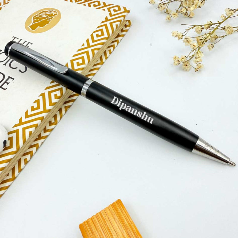 Personalized Twist Pen Classic Body With Silver Clip