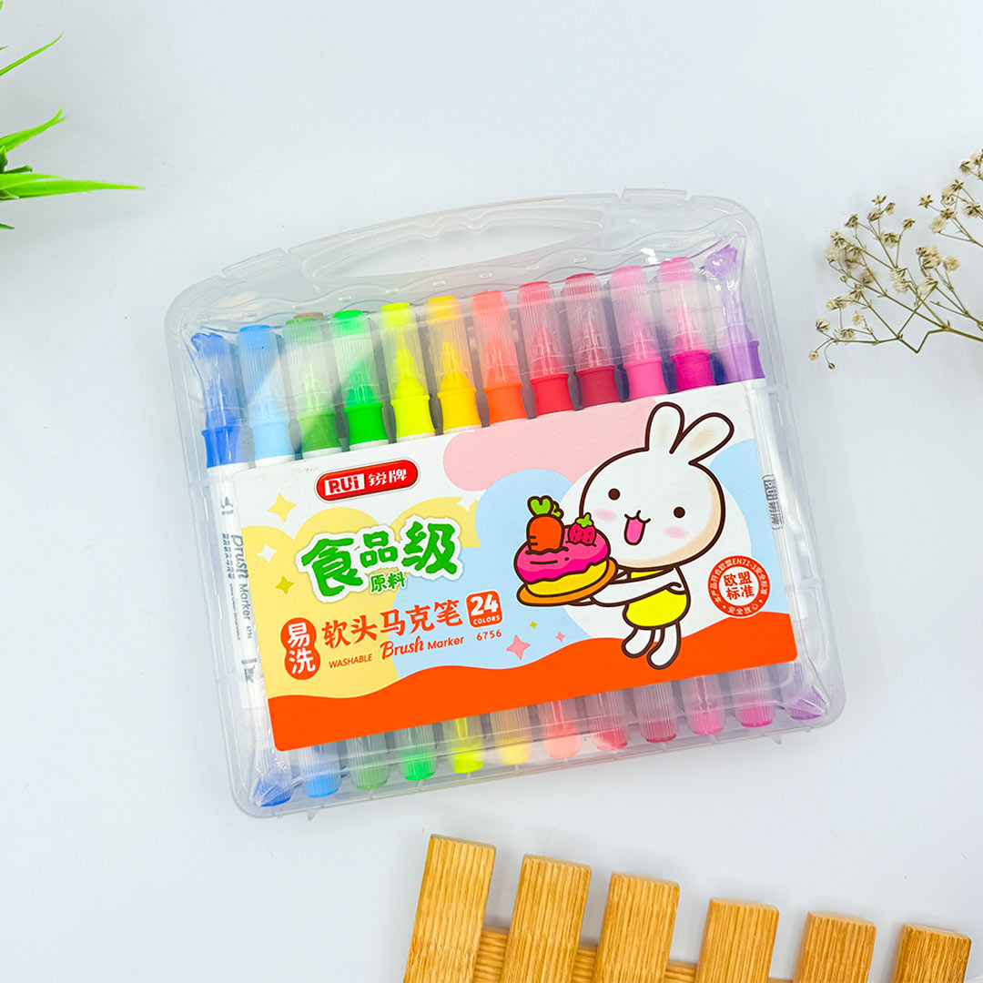 Personalized Dual Side Brush Marker Kit - 24 piece set