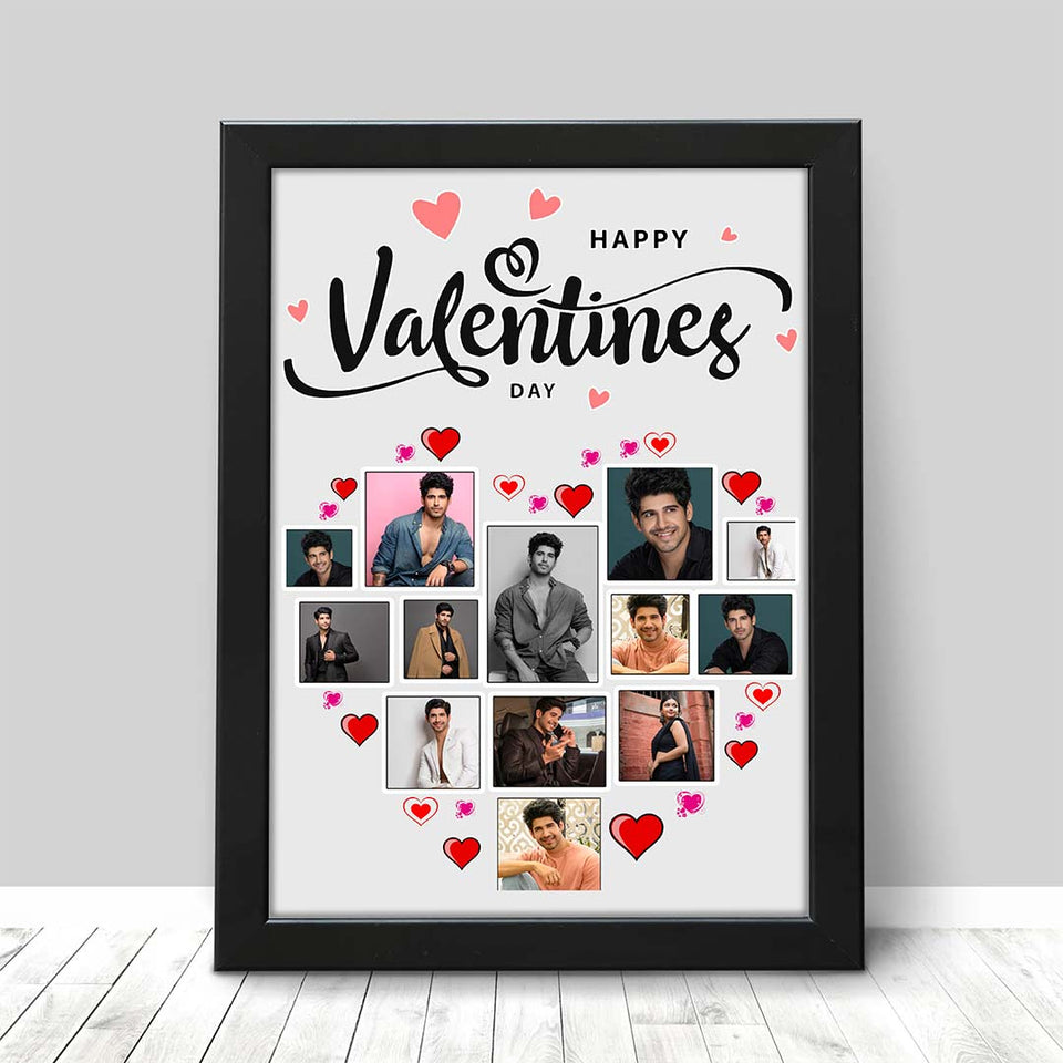 Valentine Special -Personalized Multi Photo Frame For Loved One-8x12"