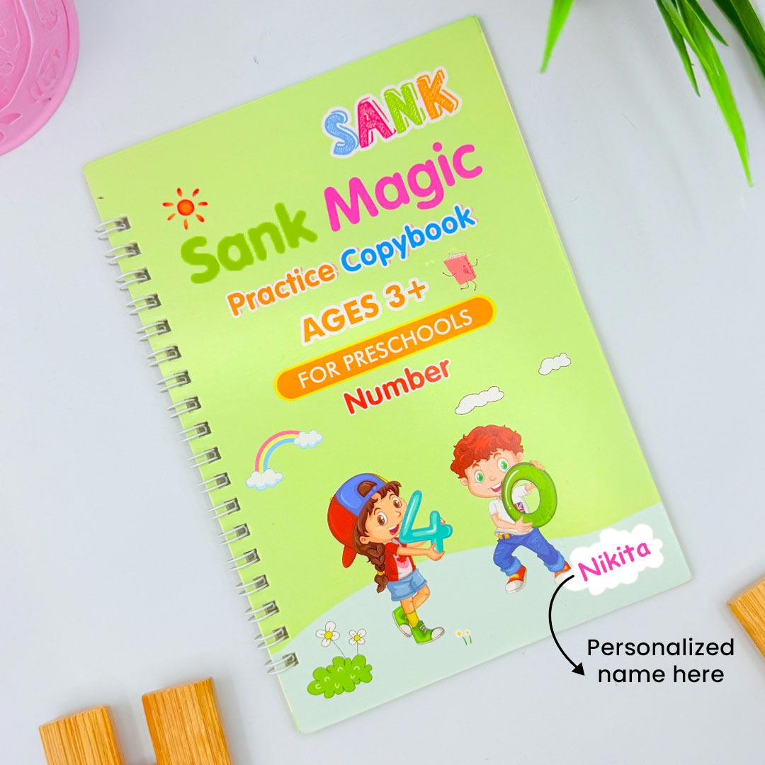 Customized Kids Sank Magic Practice Copy Book With Pen
