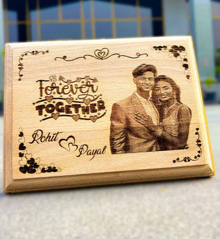 Valentine's Wooden Engraving Frame