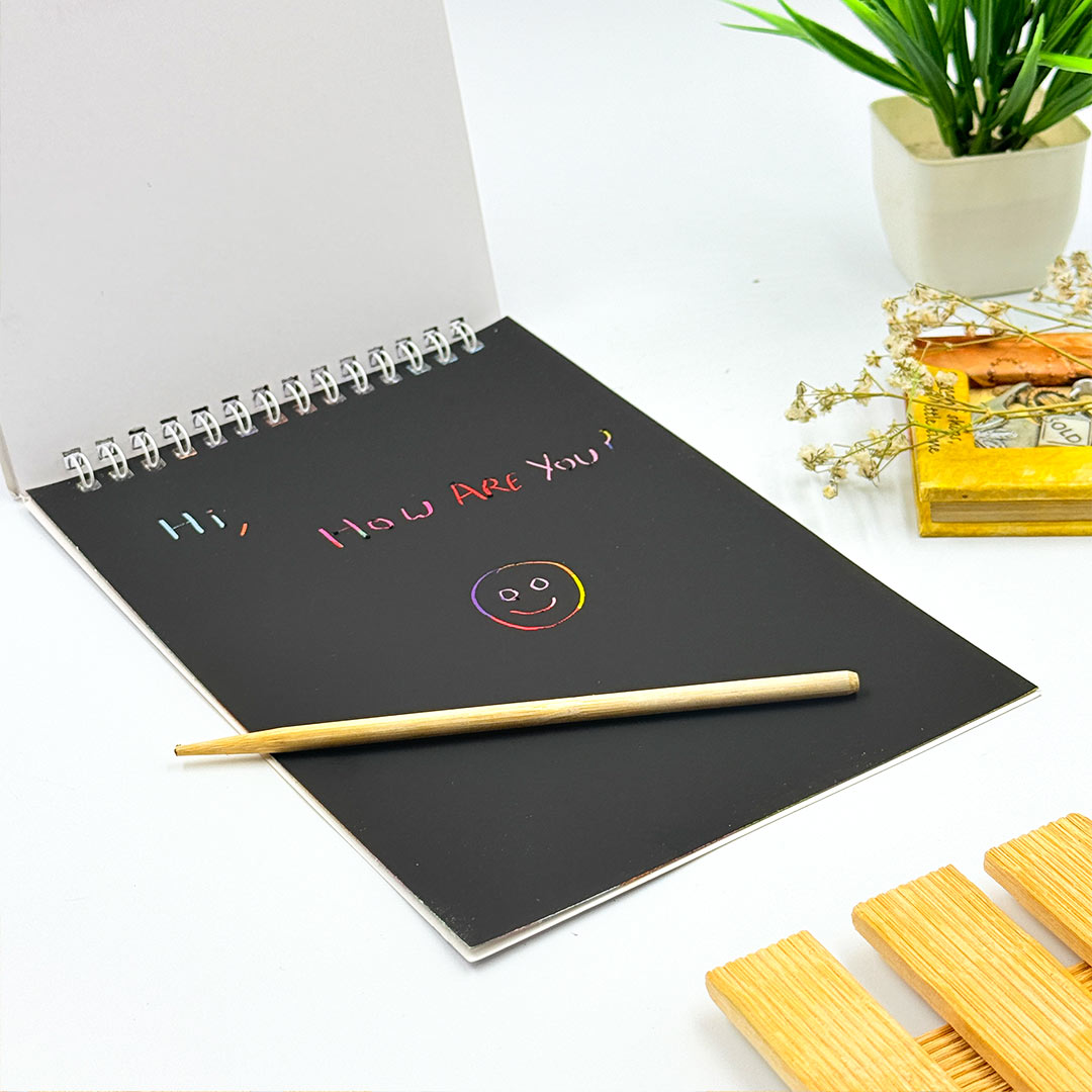 Personalized Scratch Art Book – Astronaut & Unicorn Designs