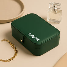 Personalized Dark Green Jewellery Box