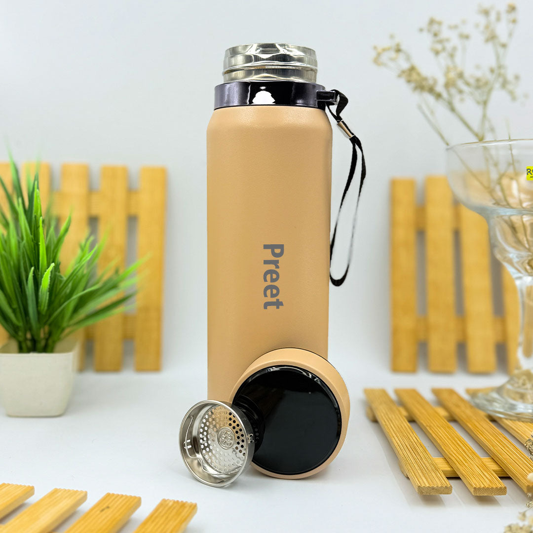 Personalized Sport 800 ML Stainless Steel Water Bottle- Sling Temperature Display