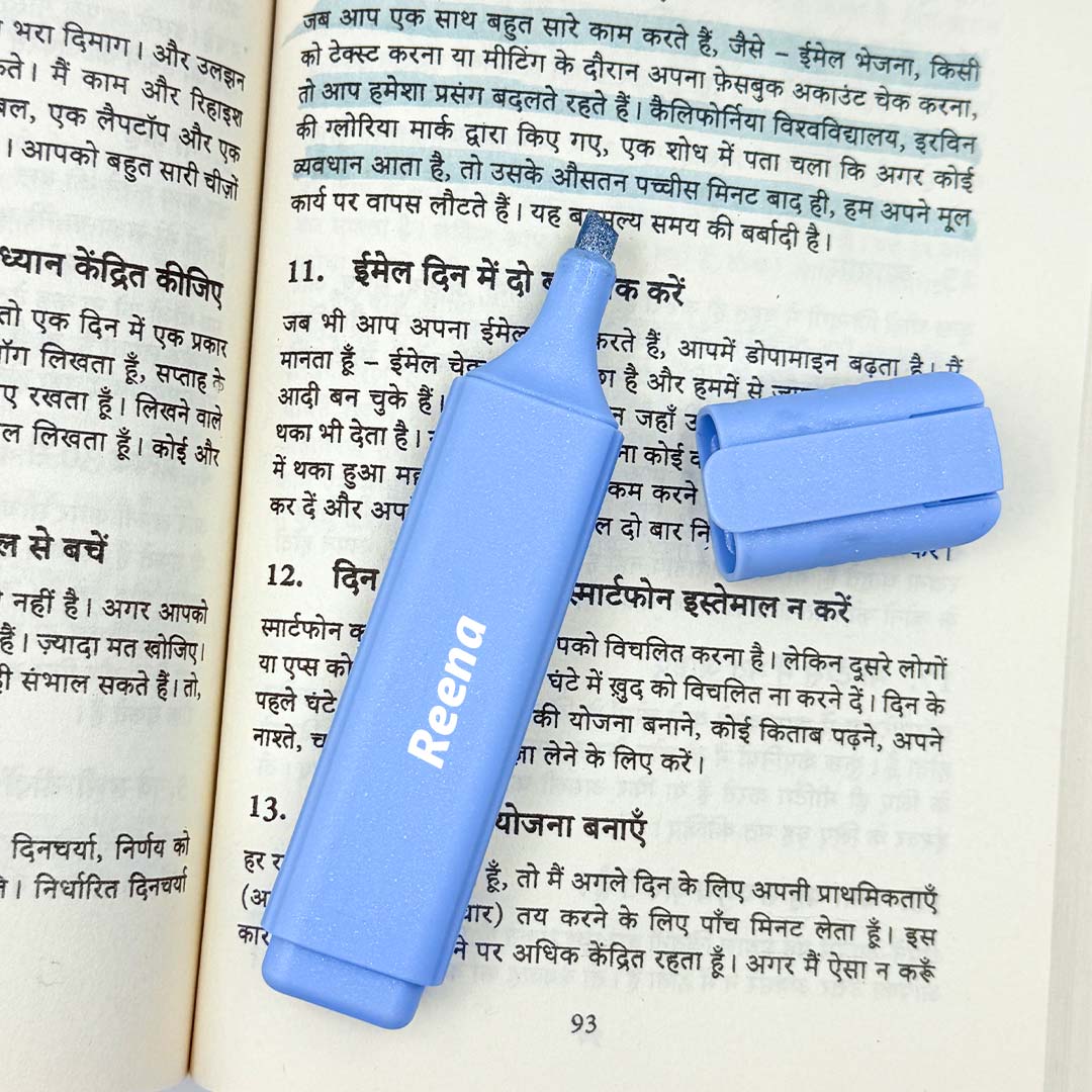 Personalized Gilter Highlighter With Metallic Effect- 4 Highlighter