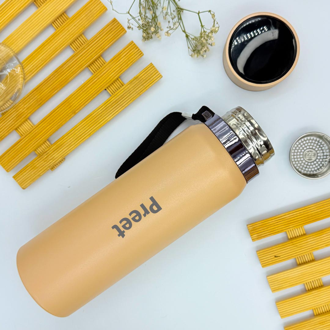 Personalized Sport 800 ML Stainless Steel Water Bottle- Sling Temperature Display
