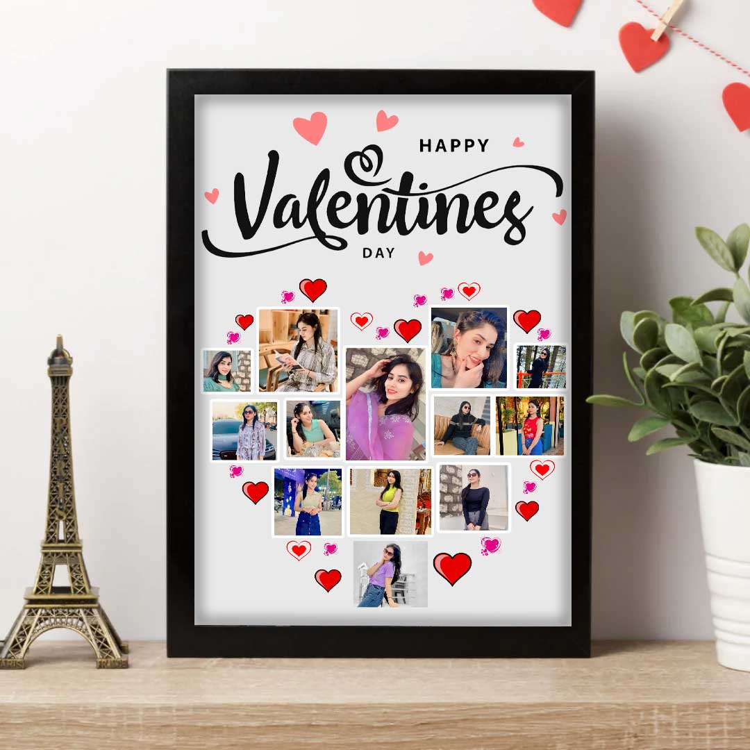 Valentine Special -Personalized Multi Photo Frame For Loved One-8x12"