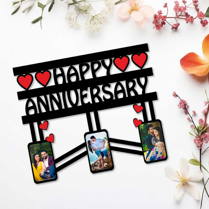 Anniversary Photo Frame, Pen & Keychain Gift Combo | Love Craft Gifts