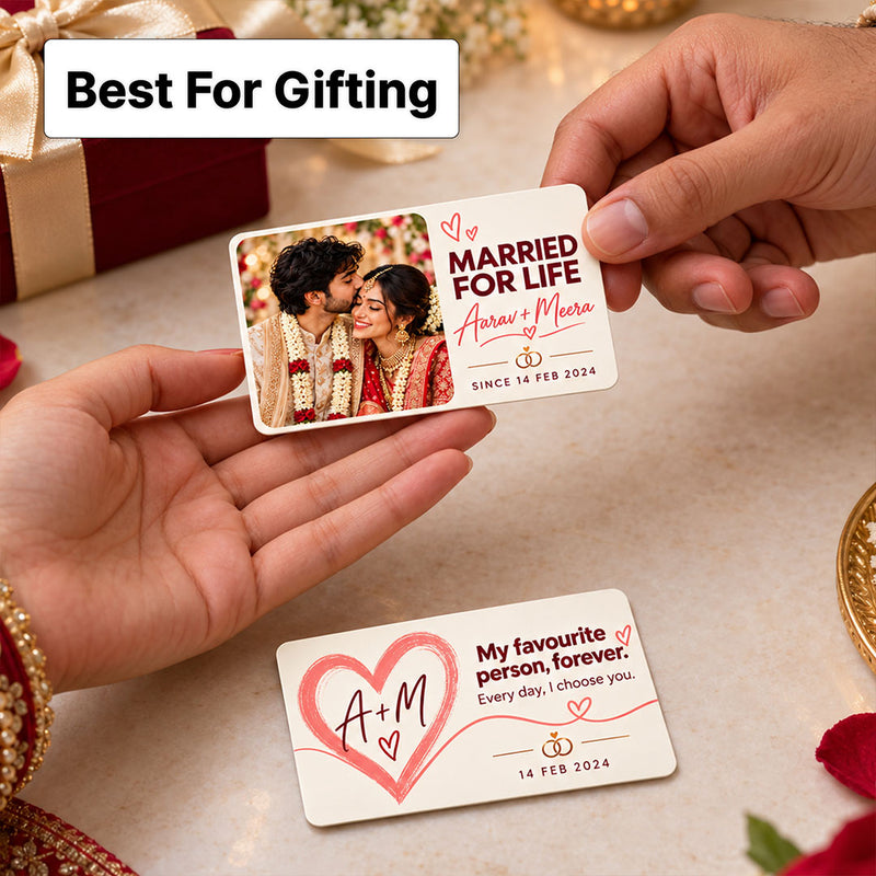 1. Custom Husband Wife Romantic Keepsake Card | Love Craft Gifts™