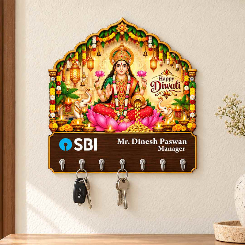 1. Custom Logo & Name Diwali Key Holder for Corporate and Family Gifting | Love Craft Gifts™