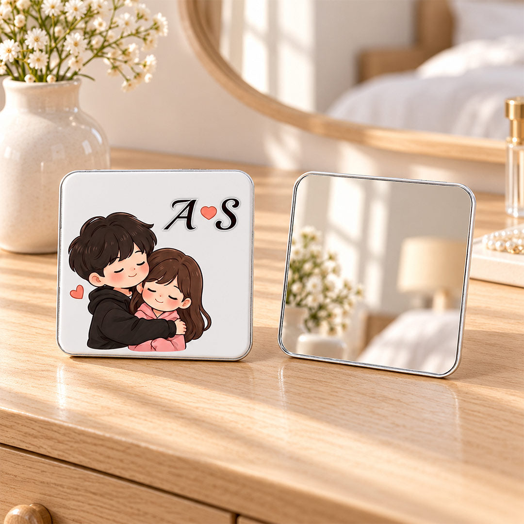 1. Romantic Personalized Couple Mirror | Custom Names | Love Craft Gifts™