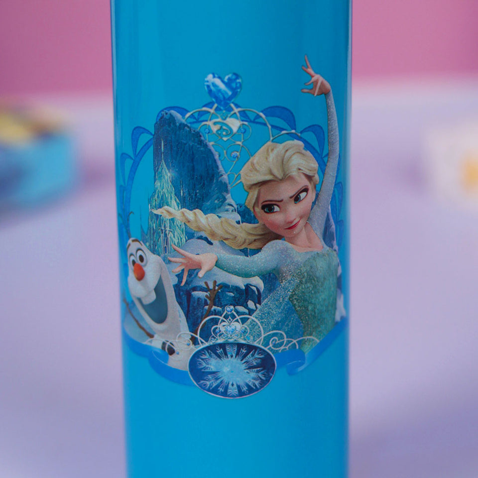 Princess Water Bottles for Kids -350 ML (Blue)