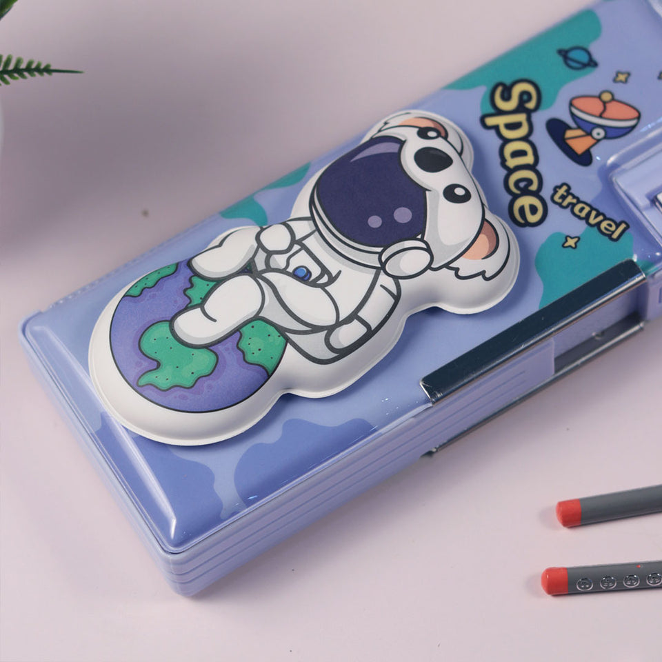 School Items for Kids - Customized Cartoon Printed Geometry Box