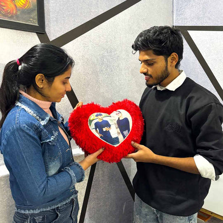 Valentine Special -Custom Heart Shape Pillow