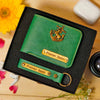 Personalized Men's Wallet & Keychain Combo