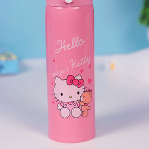 Personalized Pink Water Bottles for Kids -350 ML