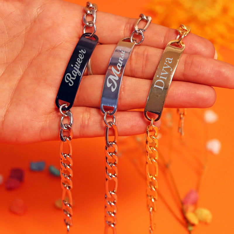 Personalized Name Bracelet For Women - Silver