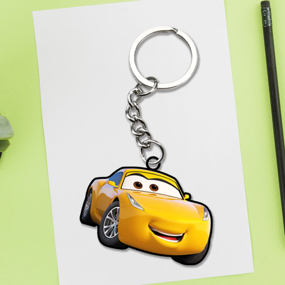 Lightning McQueen Cars Charcaters Keychain | Love Craft Gifts