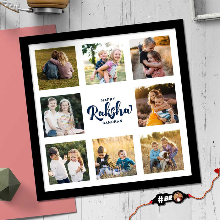 Photo collage Frame-Rakhi Photo Frame for Brother & Sister | Love Craft Gifts