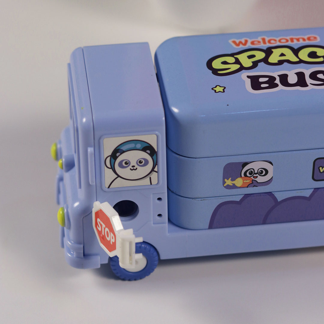 Personalized Space Bus Pencil Box