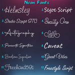 WINGS SPECIAL NAME NEON LIGHT FRAMES love craft gift - 2