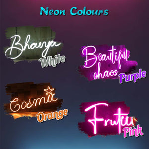 Shops Customized Neon Name Light Frames