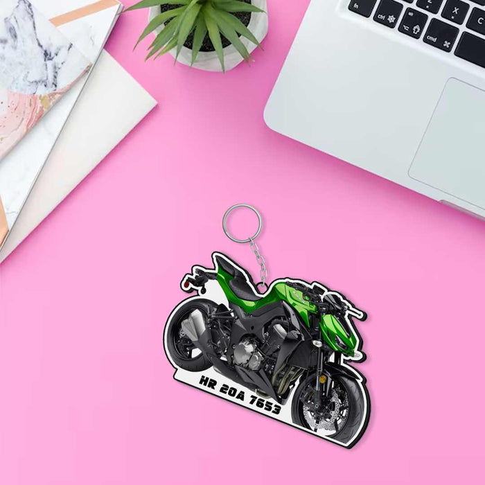 Bike Keychain With Name