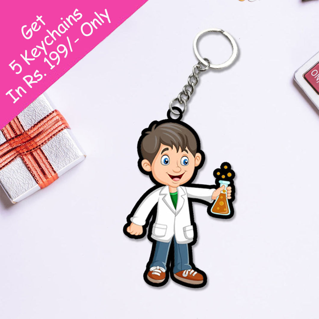 Scientist Keychain